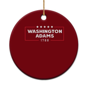 4th July George Washington 1788 Ceramic Ornament Retro President Campaign TS10 1pc Red Print Your Wear
