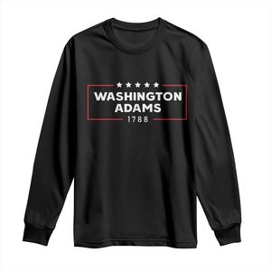 4th July George Washington 1788 Long Sleeve Shirt Retro President Campaign TS10 Black Print Your Wear