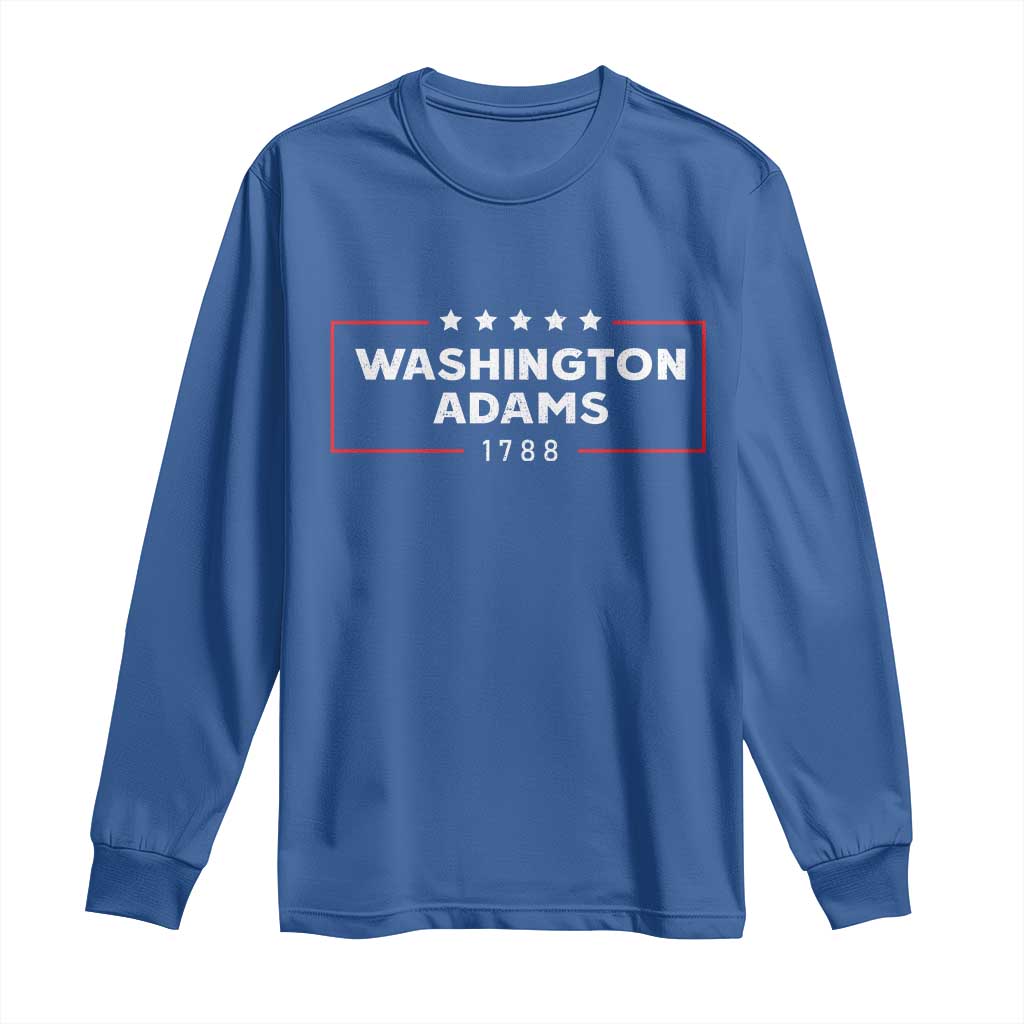 4th July George Washington 1788 Long Sleeve Shirt Retro President Campaign TS10 Royal Blue Print Your Wear