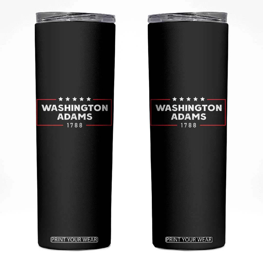 4th July George Washington 1788 Skinny Tumbler Retro President Campaign TS10 Black Print Your Wear