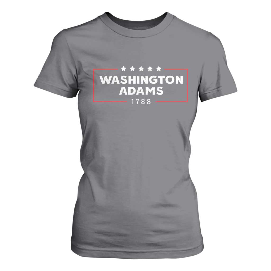 4th July George Washington 1788 T Shirt For Women Retro President Campaign TS10 Charcoal Print Your Wear