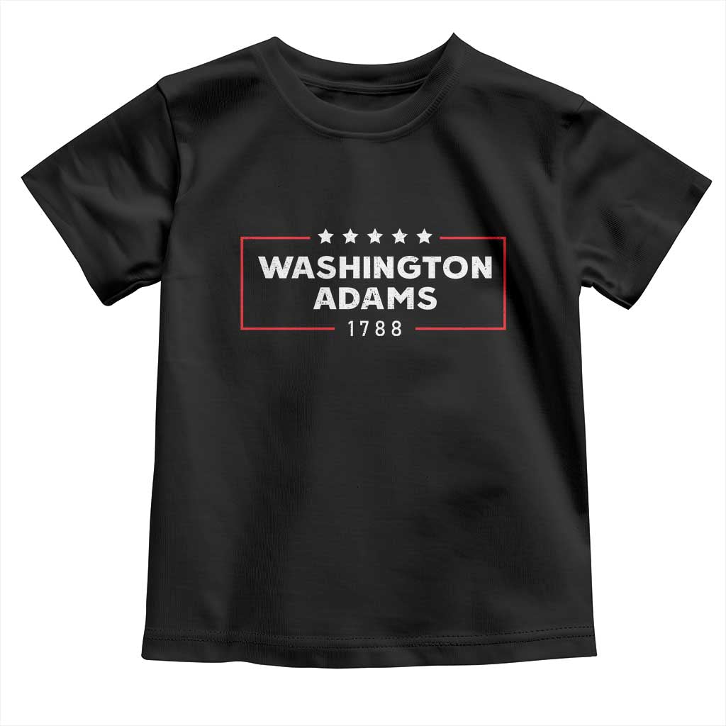 4th July George Washington 1788 Toddler T Shirt Retro President Campaign TS10 Black Print Your Wear
