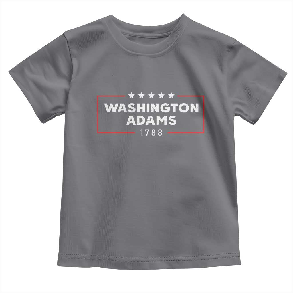 4th July George Washington 1788 Toddler T Shirt Retro President Campaign TS10 Charcoal Print Your Wear