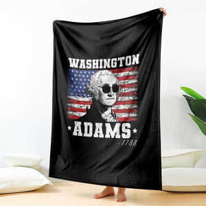 George Washington 1788 Throw Blanket Funny 4th of July Retro President Campaign USA Flag TS10 Print Your Wear