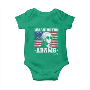 George Washington 1788 Baby Onesie Funny 4th of July Retro President Campaign USA Flag TS10 Irish Green Print Your Wear