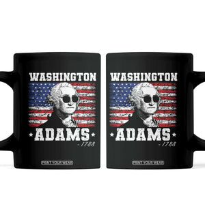 George Washington 1788 Coffee Mug Funny 4th of July Retro President Campaign USA Flag TS10 Black Print Your Wear