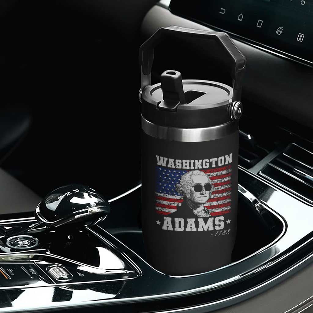 George Washington 1788 Flip Straw Tumbler Funny 4th of July Retro President Campaign USA Flag TS10 Print Your Wear