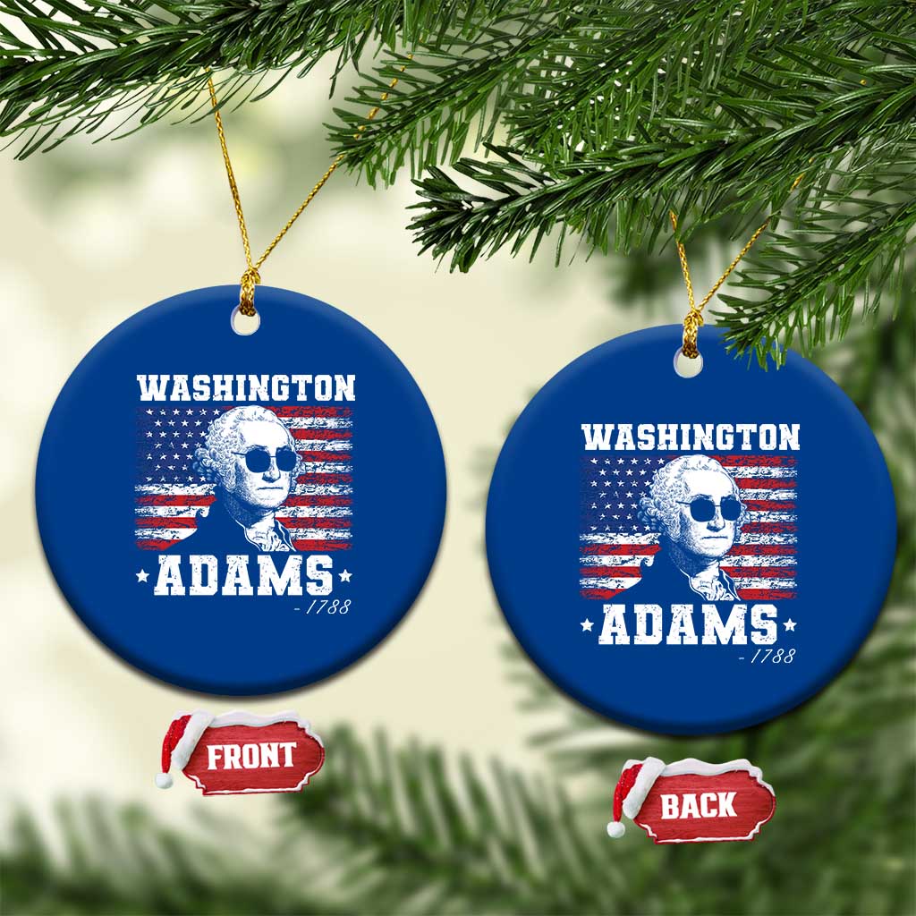 George Washington 1788 Ceramic Ornament Funny 4th of July Retro President Campaign USA Flag TS10 1pc Blue Print Your Wear