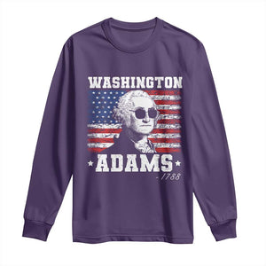 George Washington 1788 Long Sleeve Shirt Funny 4th of July Retro President Campaign USA Flag TS10 Purple Print Your Wear