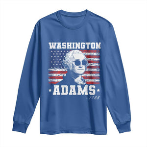 George Washington 1788 Long Sleeve Shirt Funny 4th of July Retro President Campaign USA Flag TS10 Royal Blue Print Your Wear