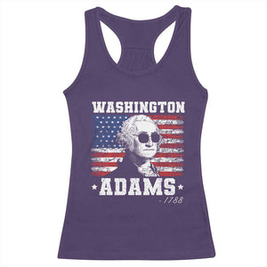 George Washington 1788 Racerback Tank Top Funny 4th of July Retro President Campaign USA Flag TS10 Purple Print Your Wear