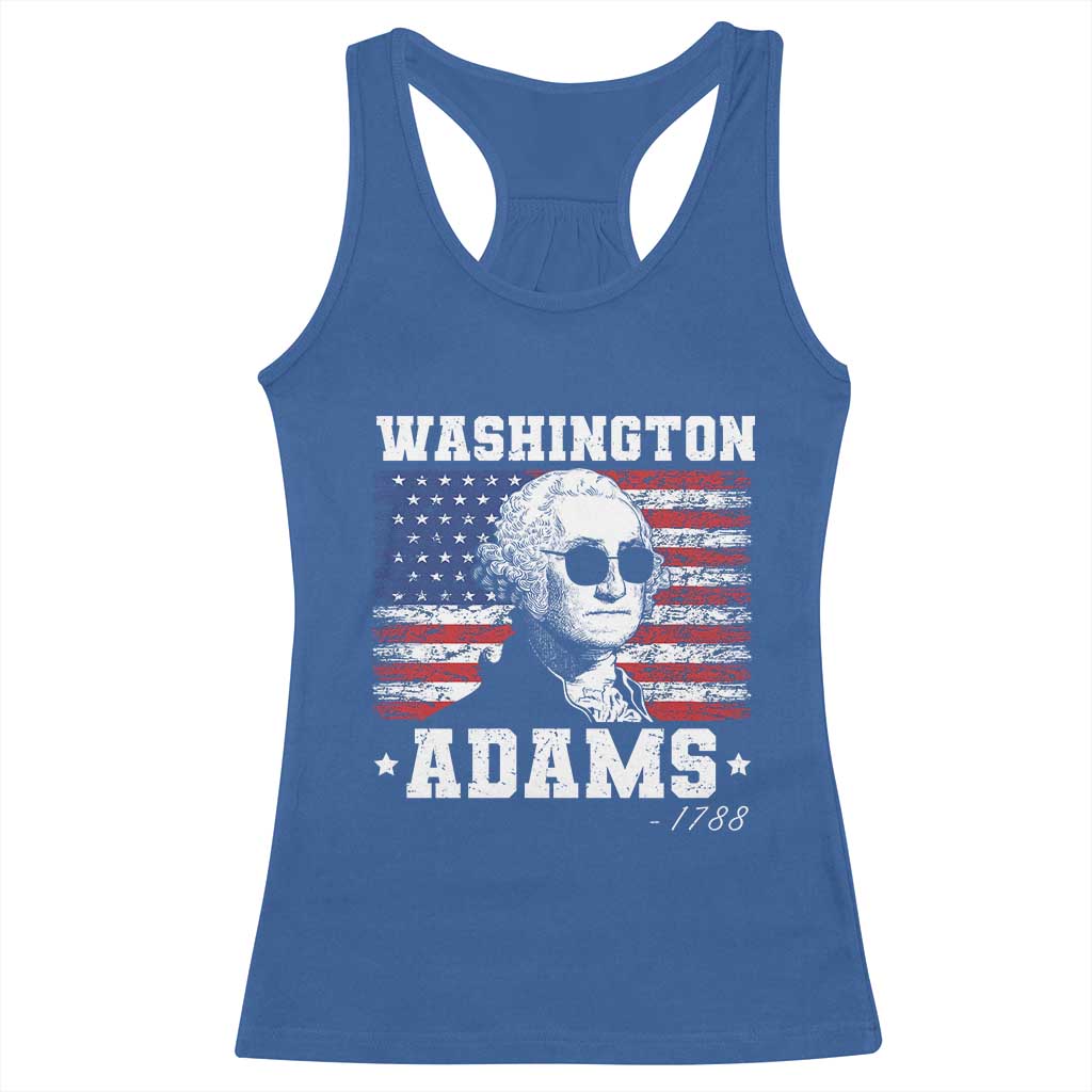 George Washington 1788 Racerback Tank Top Funny 4th of July Retro President Campaign USA Flag TS10 Royal Blue Print Your Wear