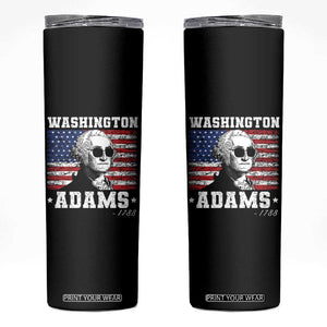 George Washington 1788 Skinny Tumbler Funny 4th of July Retro President Campaign USA Flag TS10 Black Print Your Wear