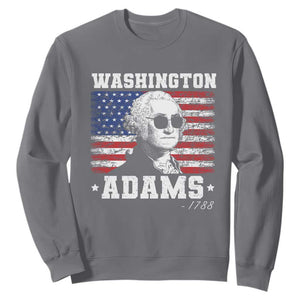 George Washington 1788 Sweatshirt Funny 4th of July Retro President Campaign USA Flag TS10 Charcoal Print Your Wear