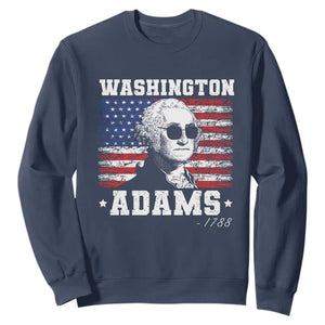 George Washington 1788 Sweatshirt Funny 4th of July Retro President Campaign USA Flag TS10 Navy Print Your Wear