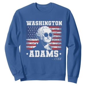 George Washington 1788 Sweatshirt Funny 4th of July Retro President Campaign USA Flag TS10 Royal Blue Print Your Wear