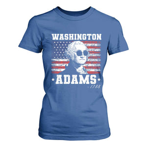 George Washington 1788 T Shirt For Women Funny 4th of July Retro President Campaign USA Flag TS10 Royal Blue Print Your Wear