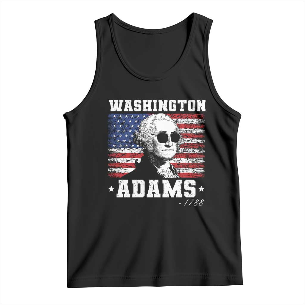 George Washington 1788 Tank Top Funny 4th of July Retro President Campaign USA Flag TS10 Black Print Your Wear