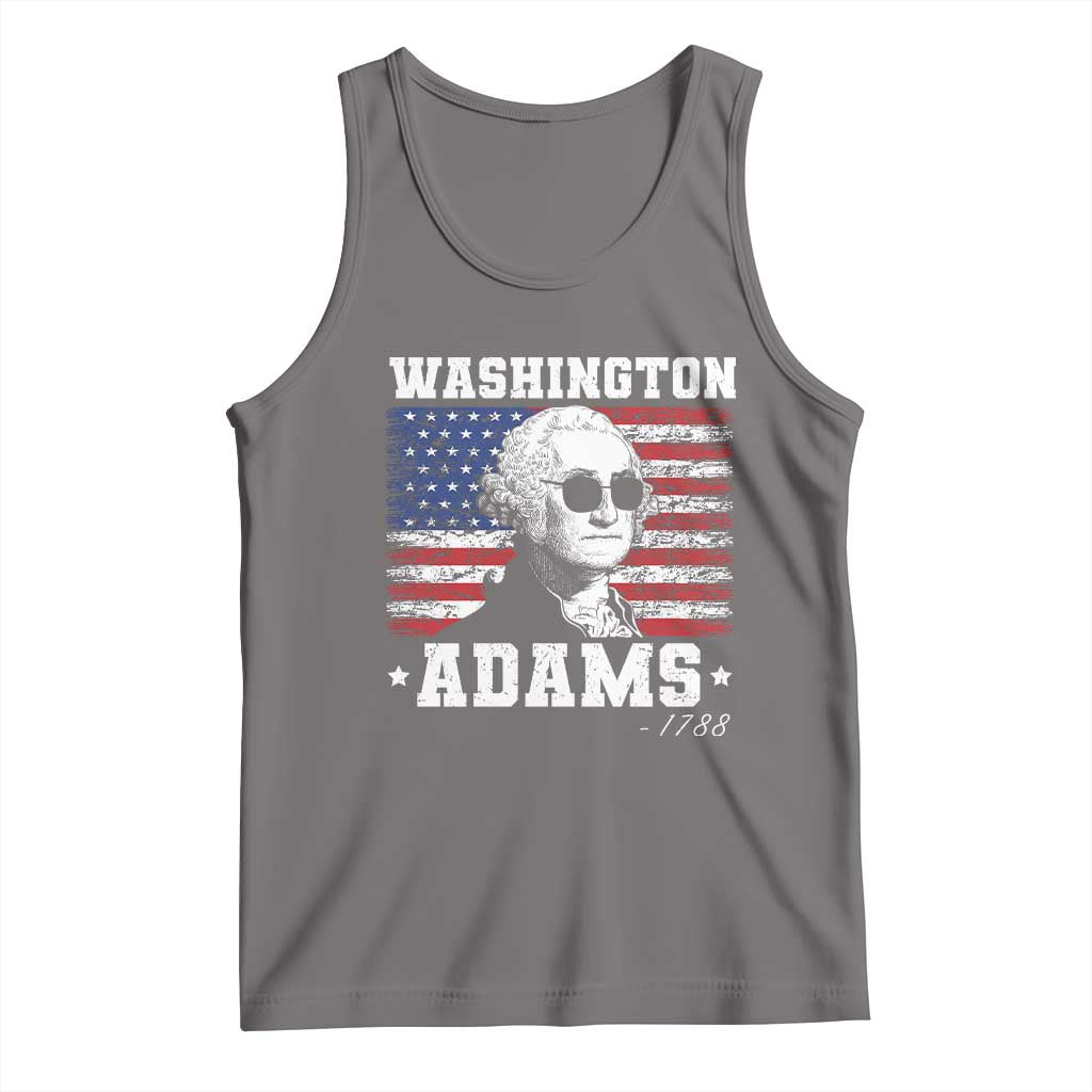 George Washington 1788 Tank Top Funny 4th of July Retro President Campaign USA Flag TS10 Deep Heather Print Your Wear