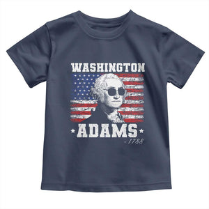 George Washington 1788 Toddler T Shirt Funny 4th of July Retro President Campaign USA Flag TS10 Navy Print Your Wear
