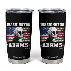 George Washington 1788 Tumbler Cup Funny 4th of July Retro President Campaign USA Flag TS10 Black Print Your Wear