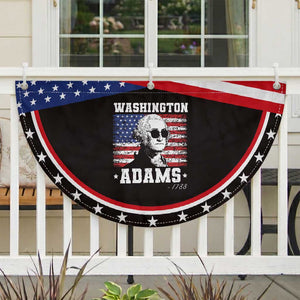 George Washington 1788 Patriotic Fan Flag Funny 4th of July Retro President Campaign USA Flag