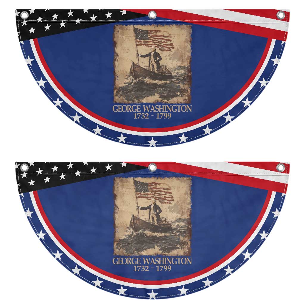 Vintage George Washington Patriotic Fan Flag 4th Of July Gift TS10 2pcs pack Classic Navy Print Your Wear