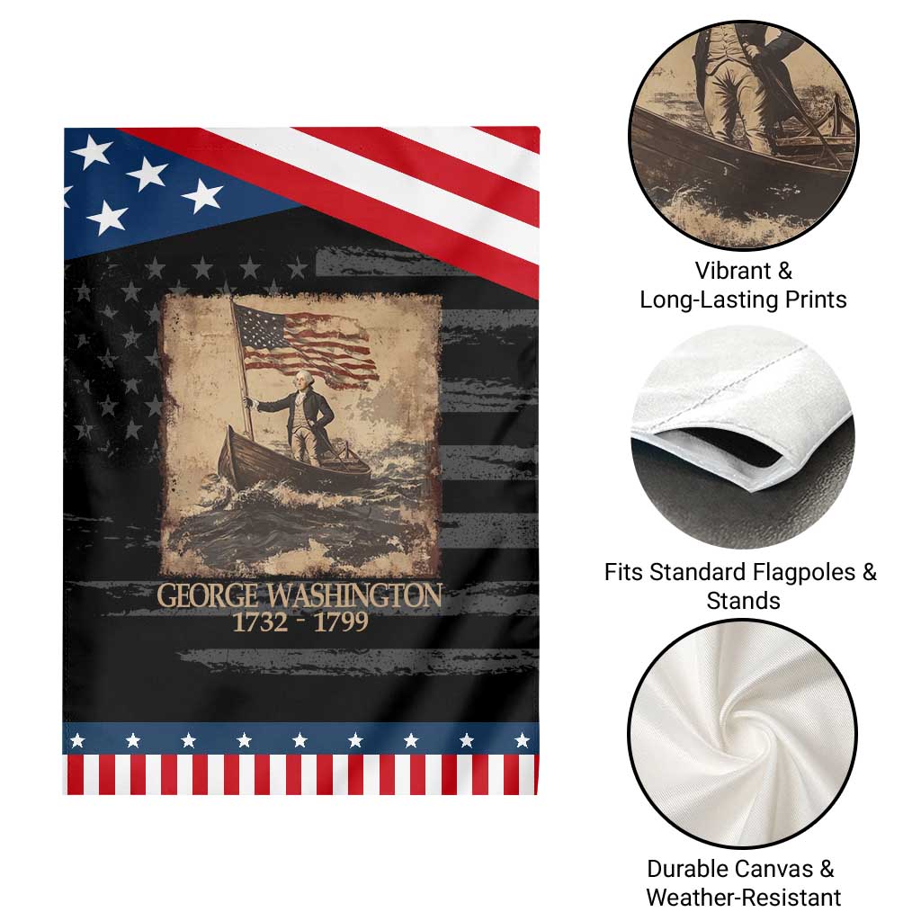 Vintage George Washington Garden Flag 4th Of July Patriotic Gift TS10 Print Your Wear