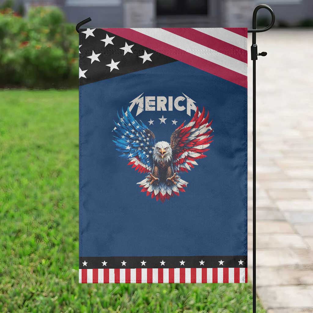 Bald Eagle Merica Garden Flag USA American Flag Patriotic 4th of July TS10 Classic Blue Black Print Your Wear
