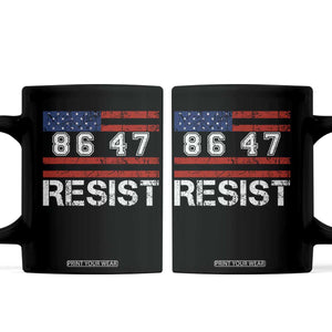 8647 Resist Coffee Mug Retro Social Justice American Flag TS10 Black Print Your Wear