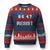 8647 Resist Ugly Christmas Sweater Retro Social Justice American Flag - Print Your Wear