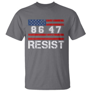 8647 Resist T Shirt Retro Social Justice American Flag TS10 Charcoal Print Your Wear