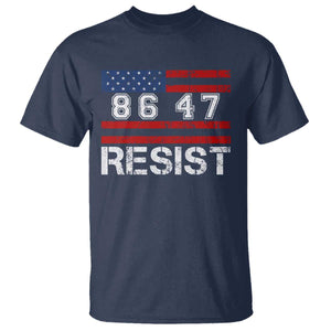 8647 Resist T Shirt Retro Social Justice American Flag TS10 Navy Print Your Wear