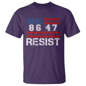 8647 Resist T Shirt Retro Social Justice American Flag TS10 Purple Print Your Wear