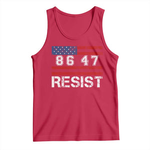 8647 Resist Tank Top Retro Social Justice American Flag TS10 Red Print Your Wear