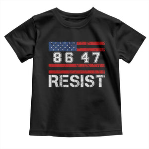 8647 Resist Toddler T Shirt Retro Social Justice American Flag TS10 Black Print Your Wear