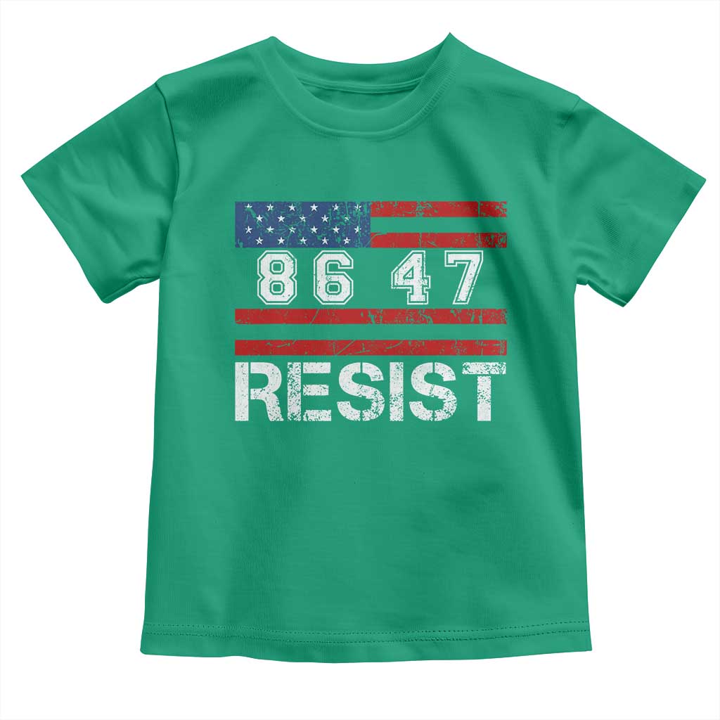 8647 Resist Toddler T Shirt Retro Social Justice American Flag TS10 Irish Green Print Your Wear