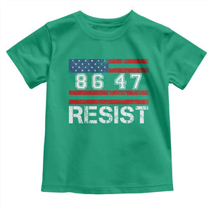 8647 Resist Toddler T Shirt Retro Social Justice American Flag TS10 Irish Green Print Your Wear