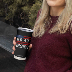 8647 Resist Tumbler Cup Retro Social Justice American Flag TS10 Print Your Wear