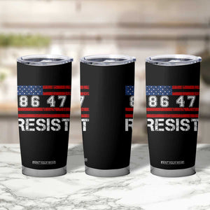 8647 Resist Tumbler Cup Retro Social Justice American Flag TS10 Print Your Wear