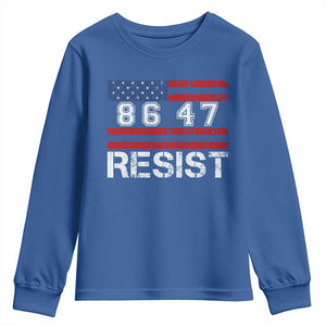 8647 Resist Youth Sweatshirt Retro Social Justice American Flag TS10 Royal Blue Print Your Wear