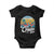 On Cruise Time Baby Onesie Retro Summer Vacation Cruising TS10 Black Print Your Wear