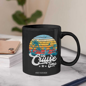 On Cruise Time Coffee Mug Retro Summer Vacation Cruising TS10 Print Your Wear