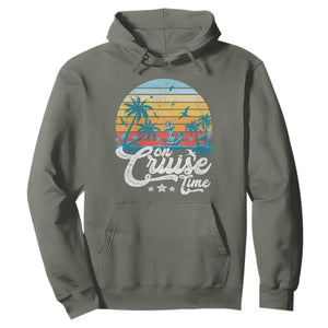 On Cruise Time Hoodie Retro Summer Vacation Cruising TS10 Military Green Print Your Wear
