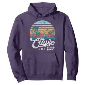On Cruise Time Hoodie Retro Summer Vacation Cruising TS10 Purple Print Your Wear