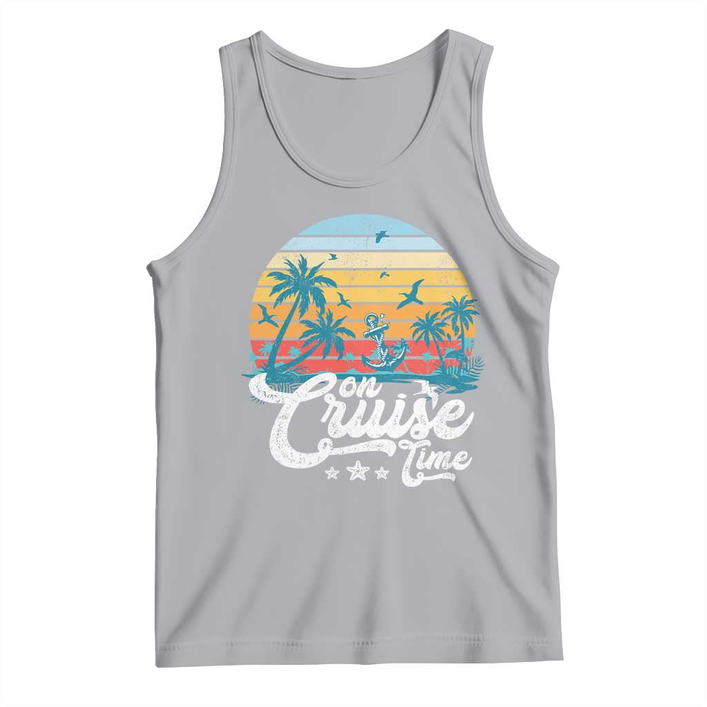 On Cruise Time Tank Top Retro Summer Vacation Cruising TS10 Athletic Heather Print Your Wear