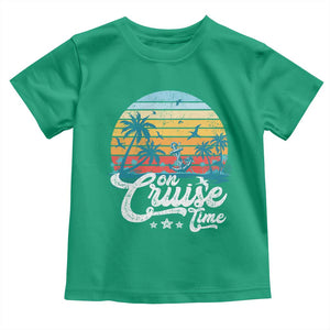 On Cruise Time Toddler T Shirt Retro Summer Vacation Cruising TS10 Irish Green Print Your Wear