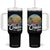 On Cruise Time Tumbler With Handle Retro Summer Vacation Cruising TS10 One Size: 40 oz Black Print Your Wear