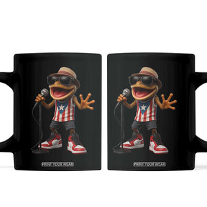 Coqui Puerto Rican Flag Coffee Mug Taino Boricua Frog Singing TS10 Black Print Your Wear