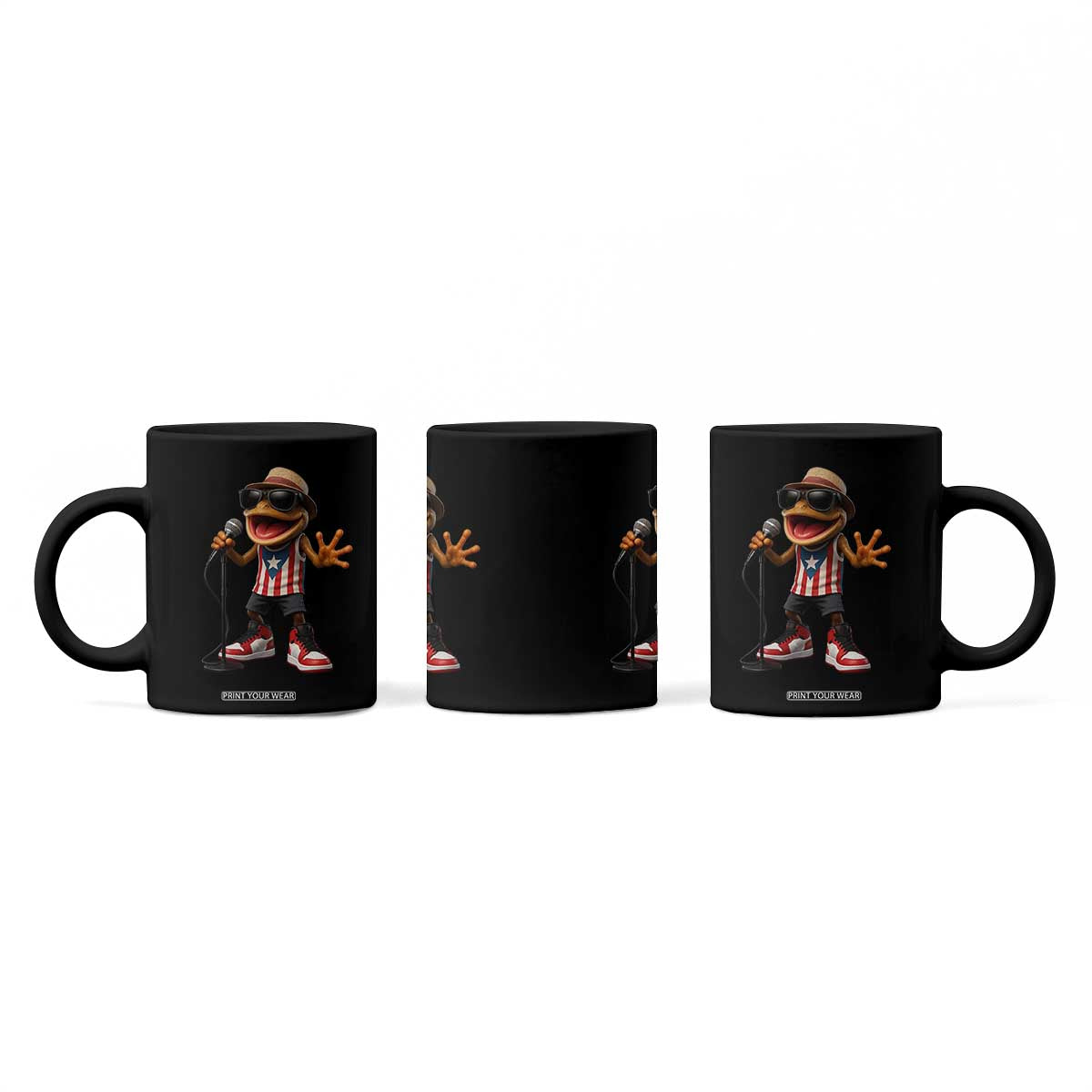 Coqui Puerto Rican Flag Coffee Mug Taino Boricua Frog Singing TS10 Print Your Wear